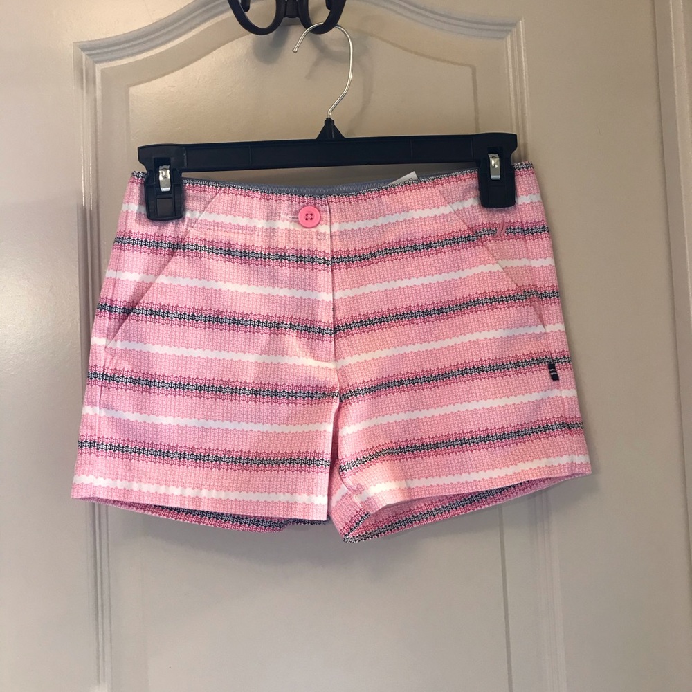 Girls Pink Nautica Size 10 Shorts Adjustable Waist